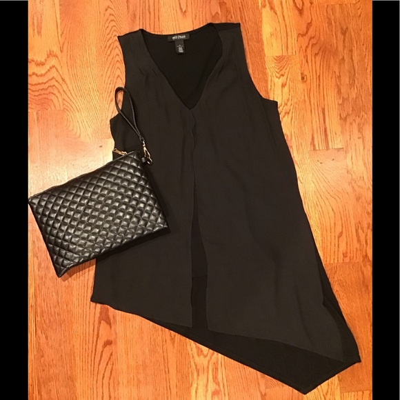 White House Black Market Asymmetrical Tank Style Top Size S - Picture 4 of 16